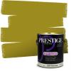imagePRESTIGE Paints Interior Paint and Primer In One 1Gallon Flat Comparable Match of Sherwin Williams Confident YellowOffbeat Green