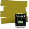 imagePRESTIGE Paints Interior Paint and Primer In One 1Gallon Flat Comparable Match of Sherwin Williams Confident YellowOffbeat Green