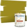 imagePRESTIGE Paints Interior Paint and Primer In One 1Gallon Flat Comparable Match of Sherwin Williams Confident YellowOffbeat Green