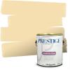 imagePRESTIGE Paints Interior Paint and Primer In One 1Gallon Flat Comparable Match of Sherwin Williams Fervent BrassBanana Cream