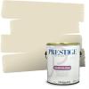 imagePRESTIGE Paints Interior Paint and Primer In One 1Gallon Flat Comparable Match of Sherwin Williams Fervent BrassIonic Ivory