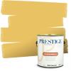 imagePRESTIGE Paints Interior Paint and Primer In One 1Gallon Flat Comparable Match of Sherwin Williams Fervent BrassQuilt Gold