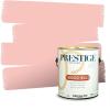 imagePRESTIGE Paints Interior Paint and Primer In One 1Gallon Flat Comparable Match of Valspar Cosmic PinkSalmon Bisque