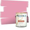 imagePRESTIGE Paints Interior Paint and Primer In One 1Gallon Flat Comparable Match of Valspar Cosmic PinkSecond Blush