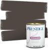 imagePRESTIGE Paints Exterior Paint and Primer In One 1Gallon Satin Comparable Match of Sherwin Williams Black MagicBlack Fox