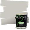 imagePRESTIGE Paints Exterior Paint and Primer In One 1Gallon Satin Comparable Match of Sherwin Williams Black MagicRepose Gray