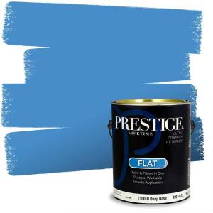 imagePRESTIGE Interior Paint and Primer in One Barbados SemiGloss 1 GallonBlue Hyacinths