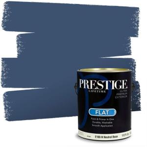 imagePRESTIGE Interior Paint and Primer in One Barbados SemiGloss 1 GallonMidnight Swim