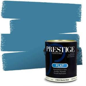 imagePRESTIGE Interior Paint and Primer in One Barbados SemiGloss 1 GallonPacific Blue