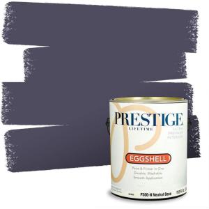 imagePRESTIGE Interior Paint and Primer in One Cruise Eggshell 1 GallonBlackbird