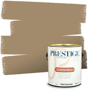 imagePRESTIGE Interior Paint and Primer in One Familiar Road SemiGloss 1 GallonCookie Dough