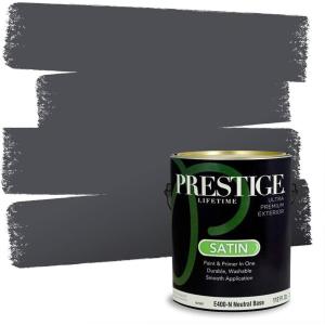 imagePRESTIGE Interior Paint and Primer in One Gargoyle Satin 1 GallonCrow