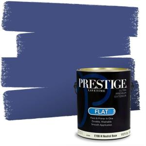 imagePRESTIGE Interior Paint and Primer in One Priority Eggshell 1 GallonDeep Ocean