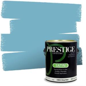 imagePRESTIGE Interior Paint and Primer in One Quaker Satin 1 GallonBobby Blue