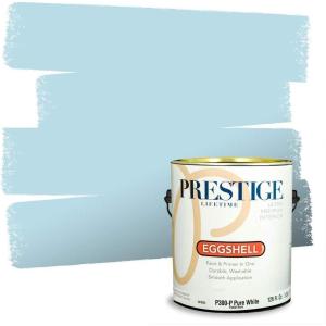 imagePRESTIGE Interior Paint and Primer in One Quaker Satin 1 GallonBristol Bay