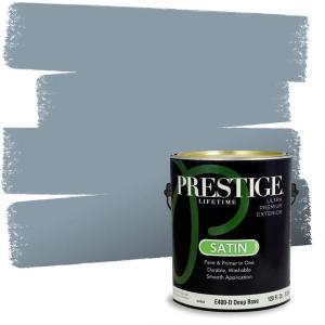 imagePRESTIGE Interior Paint and Primer in One Quaker Satin 1 GallonCrystal Lake
