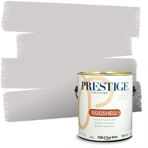 imagePRESTIGE Interior Paint and Primer in One Quaker Satin 1 GallonNovember Morning
