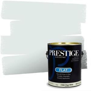 imagePRESTIGE Interior Paint and Primer in One Quaker Satin 1 GallonRiver Mist