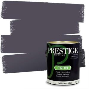 imagePRESTIGE Interior Paint and Primer in One Quaker Satin 1 GallonShiny Grape
