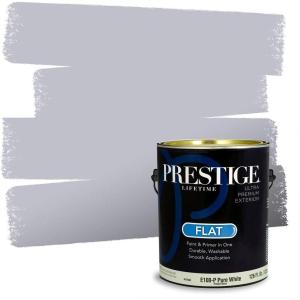 imagePRESTIGE Interior Paint and Primer in One Quaker Satin 1 GallonSiberian Iris