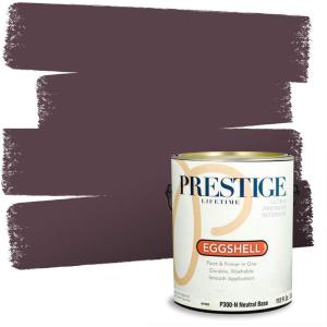 imagePRESTIGE Interior Paint and Primer in One Semma Eggshell 1 GallonCherry Brandy