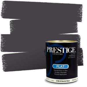 imagePRESTIGE Interior Paint and Primer in One Semma Eggshell 1 GallonDarkest Plum