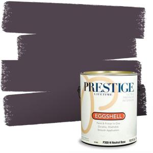 imagePRESTIGE Interior Paint and Primer in One Semma Eggshell 1 GallonEggplant