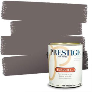 imagePRESTIGE Interior Paint and Primer in One Silver Mist Satin 1 GallonAsh Mountain