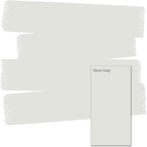 imagePRESTIGE Interior Paint and Primer in One Silver Mist Satin 1 GallonDove Gray