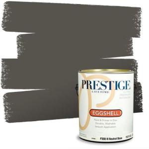 imagePRESTIGE Interior Paint and Primer in One Silver Mist Satin 1 GallonRipe Fig