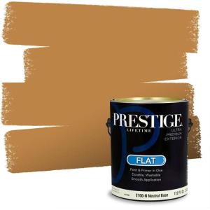 imagePRESTIGE Interior Paint and Primer in One Sun Bird SemiGloss 1 GallonEgyptian Sand