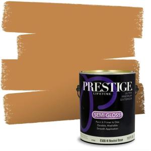 imagePRESTIGE Interior Paint and Primer in One Sun Bird SemiGloss 1 GallonFisherman