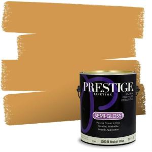 imagePRESTIGE Interior Paint and Primer in One Sun Bird SemiGloss 1 GallonOn Deck