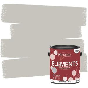 imagePRESTIGE Paints Elements Interior Paint and Primer in One Flat 1 Gallon WhiteCape Gray