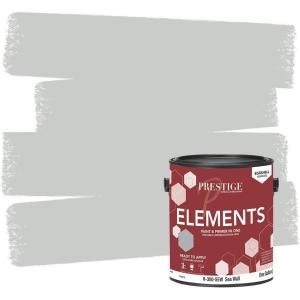 imagePRESTIGE Paints Elements Interior Paint and Primer in One Flat 1 Gallon WhiteSea Wall