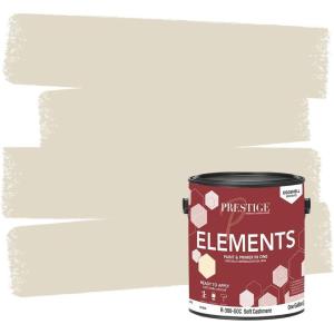 imagePRESTIGE Paints Elements Interior Paint and Primer in One Flat 1 Gallon WhiteSoft Cashmere
