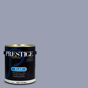 imagePRESTIGE Paints Exterior Paint and Primer In One 1Gallon Flat Comparable Match of Sherwin Williams Blue MosqueSW6542PCM
