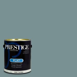 imagePRESTIGE Paints Exterior Paint and Primer In One 1Gallon Satin Comparable Match of Sherwin Williams AleutianSW6221PCM