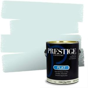 imagePRESTIGE Paints Exterior Paint and Primer In One 1Gallon Satin Comparable Match of Sherwin Williams AleutianSW6483PCM