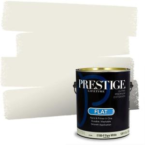 imagePRESTIGE Paints Exterior Paint and Primer In One 1Gallon Satin Comparable Match of Sherwin Williams Black MagicSW7008PCM