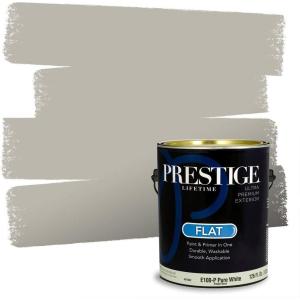 imagePRESTIGE Paints Exterior Paint and Primer In One 1Gallon Satin Comparable Match of Sherwin Williams Black MagicSW7016PCM