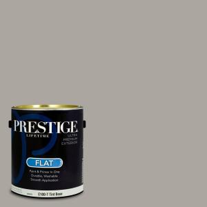imagePRESTIGE Paints Exterior Paint and Primer In One 1Gallon Satin Comparable Match of Sherwin Williams Black MagicSW7017PCM