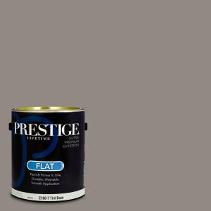 imagePRESTIGE Paints Exterior Paint and Primer In One 1Gallon Satin Comparable Match of Sherwin Williams Black MagicSW7018PCM