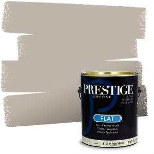 imagePRESTIGE Paints Exterior Paint and Primer In One 1Gallon Satin Comparable Match of Sherwin Williams Black MagicSW7030PCM