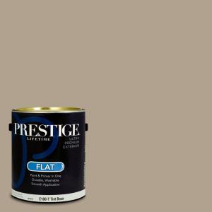 imagePRESTIGE Paints Exterior Paint and Primer In One 1Gallon Satin Comparable Match of Sherwin Williams Black MagicSW7038PCM