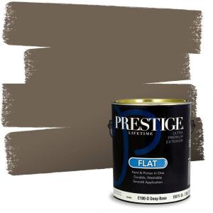 imagePRESTIGE Paints Exterior Paint and Primer In One 1Gallon Satin Comparable Match of Sherwin Williams Black MagicSW7040PCM
