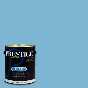 imagePRESTIGE Paints Exterior Paint and Primer In One 1Gallon SemiGloss Comparable Match of Sherwin Williams BiscaySW6801PCM