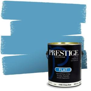imagePRESTIGE Paints Exterior Paint and Primer In One 1Gallon SemiGloss Comparable Match of Sherwin Williams BiscaySW6802PCM