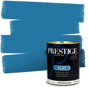 imagePRESTIGE Paints Exterior Paint and Primer In One 1Gallon SemiGloss Comparable Match of Sherwin Williams BiscaySW6803PCM