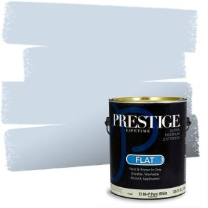 imagePRESTIGE Paints Exterior Paint and Primer In One 1Gallon SemiGloss Comparable Match of Sherwin Williams BiscaySW6806PCM